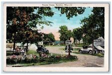 c1930's Cars, Signage, Tourist Camp Baraboo Wisconsin WI Vintage Postcard picture