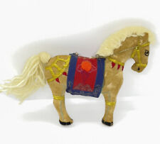 VTG Carousel Horse Ornament Plush Velvet Embroidered Ornate Republic of China picture
