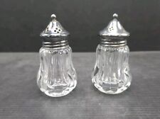Victorian Style Salt and Pepper Shakers Silver Plated Excellent Condition picture