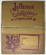 Near-perfect Jefferson Golden Hour Clock with the RARE/Unique? Holiday Gift Box picture