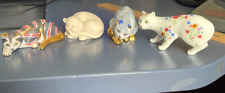 Franklin Mint cat figurines, Blue(1988), Gold(1988) sold together picture
