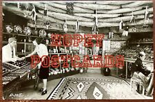 NATIVE AMERICAN GIFT SHOP ~ INTERIOR ~ REAL PHOTO postcard~ 1940s  picture