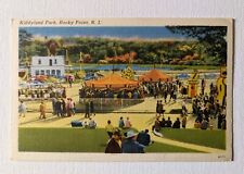 Kiddyland Park, Rocky Point, Warwick, Rhode Island RI Vintage Linen Postcard picture