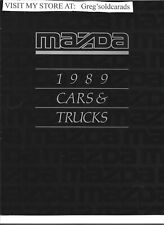1989 Mazda RX-7, 929, 626, MX-6, 323, MPV Van, Pickup Truck Sales Brochure picture