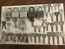 Vintage Lot 51 Master Lock Keys And 6 Master Lock Padlocks with Keys picture