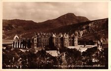 Real Photo Aerial Palace of Holyrood House Castle Edinburgh Scotland Postcard picture