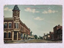 F1946 Postcard Main Street St Scene Sumner Iowa IA -bad creasing picture