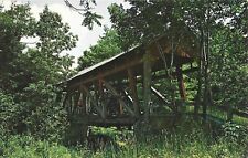 Postcard Covered Bridge Near Stoystown Pennsylvania Vintage picture