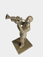 VTG Pewter Figurine Franklin Mint The Jazz Player: Playing Trumpet picture