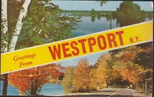 Greetings From WESTPORT New York Postcard picture