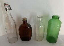 (4) Vintage Glass Bottles picture