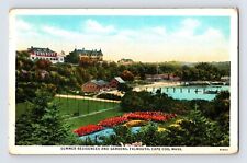Postcard Massachusetts Cape Cod MA Falmouth Residence 1933 Posted White Border picture