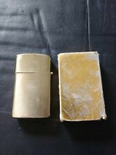 Vintage LDL Japan Windproof Lighter NOS With Box Gold Tone  picture