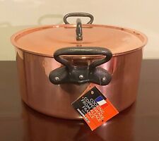 Large Copper Pot With Lid - Never Used - 11 1/2” - 9 LBS - Made In France picture