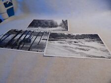 3 VTG 1940S RPPC REAL PHOTO POSTCARDS SHAWANO WISCONSIN FALLS BOWL PINE ROW picture