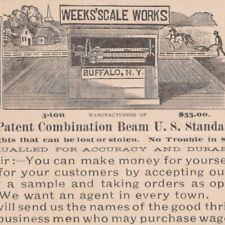 1894 Weeks Scale Works Buffalo Erie County New York Advertising Postcard picture