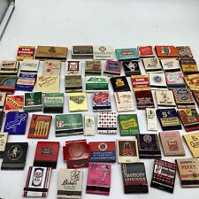 Vintage Matchbooks Lot of 70 Most Unused Restaurants Hotels Railroad Gum Coffee picture