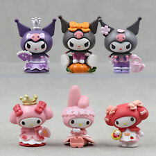 6pcs/set Cute My Melody Kuromi Four Seasons Figures PVC Doll Toy Cake Toppers picture