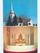 Unused Pre-1980 CHURCH SCENE Tustin Michigan MI 6/7 A7912 picture