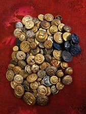100 Antique Vintage Anchor Buttons US, Foreign, Collectibles, Great Reseller Lot picture