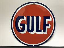 Gulf gasoline racing vintage sign  picture