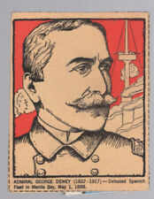 1930's POST CEREAL, FAMOUS NORTH AMERICANS, ADMIRAL GEORGE DEWEY   V920 picture