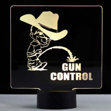 Anti Gun Control - LED Illuminated Patriotic Backlit Sign picture