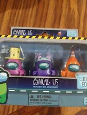 Among Us 3 Pack Mini Figures Ejected Edition Pinknpurple Orange 2023 Toikido picture