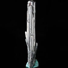 194Ct Top Class Bright Stibnite Crystal Cluster Mineral Samples / Hunan, China picture