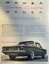1960 Road Test Corvair Monza Super Coupe illustrated picture