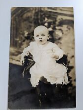 Vintage RPPC Postcard Portrait Baby By Leroy Photographers Worcester Mass. PC5 picture