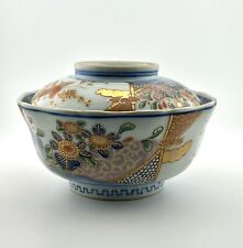 Vintage  Antique Japan Arita Ware  Lidded Bowl Ko-Imari style EUC Beautiful Rare picture