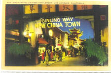 1940s Chinese Settlement Los Angeles CA Postcard Ginling Way New Chinatown Vtg picture