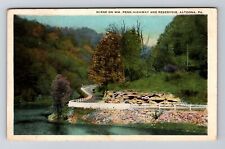 Altoona PA-Pennsylvania, Scene on WM. Penn Highway / Reservoir Vintage Postcard picture