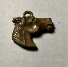 Vintage Gumball/Cracker Jack Charm Prize-Plastic Brown HORSE HEAD Pony Pendant picture