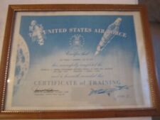 1977 UNITED STATES AIR FORCE CENTRAL PROCUREMENT OFFICERS COURSE CERTIFICATE picture