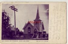 pre-1907 M. E. CHURCH AND PARSONAGE, HERON LAKE, MN.1908 picture