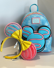 NEW Loungefly 2024 Disney Parks Eats MACARON Mini Backpack + Mouse Ear Headband picture
