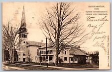 Postcard Payson Congregational Church & Parsonage, Easthampton MA Tuck 2226 N126 picture