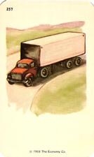 1968 Kindergarten Flash Card Truck #257 Economy Co. Smash Book Scrapbook picture