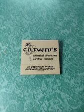 Vintage Matchbook Collectible Ephemera D32 Greenwich Connecticut Tweed whimsical picture