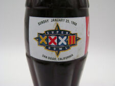 Coca Cola Coke Bottle Commemorative Super Bowl XXXII 1998 San Diego California picture