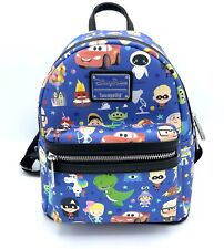 NEW Loungefly Disney Parks Pixar Chibi Mini Backpack Toy Story UP Cars Monsters picture