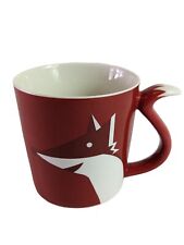 Starbucks Red Fox Coffee 8Mug Cup Tail Handle Christmas Holiday Collection 2012 picture