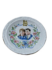 Royal Albert Bone China ENGLAND Marriage of Prince Andrew & Sarah Ferguson Plate picture