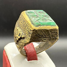VERY ANCIENT SOLID BRONZE ROMAN OLD RING HEAVY ARTIFACT MEDIEVAL AUTHENTIC  RARE picture