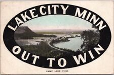 1908 LAKE CITY, Minnesota Greetings Postcard 