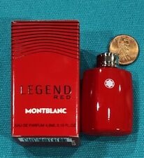 Montblanc LEGEND RED Cologne Eau de Parfum Splash MIN TRAVEL 0.15 oz 4.5ml NEW picture