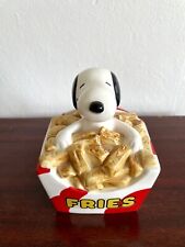 Rare Vintage 1966 Ceramic Peanuts Snoopy Fries Bank Great Condition picture