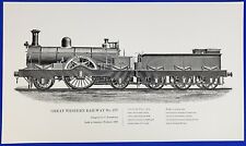 19C England Steam Train Locomotive Series #378 ‘Sir Daniel’ Original Reprint picture
